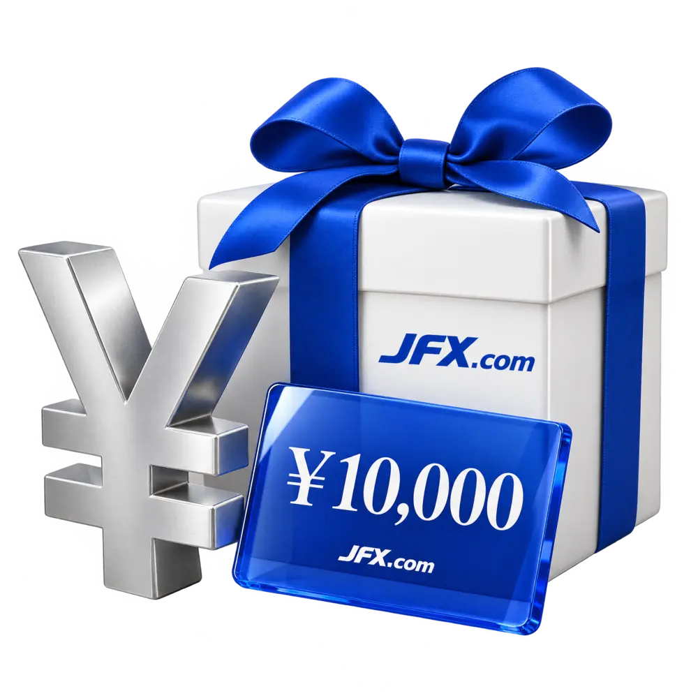 JFX.comの10,000円キャンペーンを表現した3Dイラスト